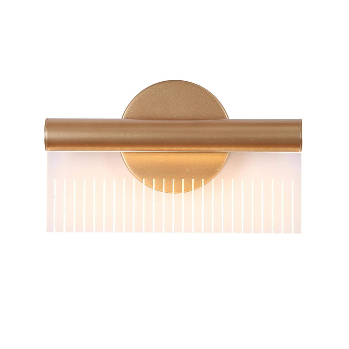 Calyro 1-Light LED Gold Acrylic Vanity Light
