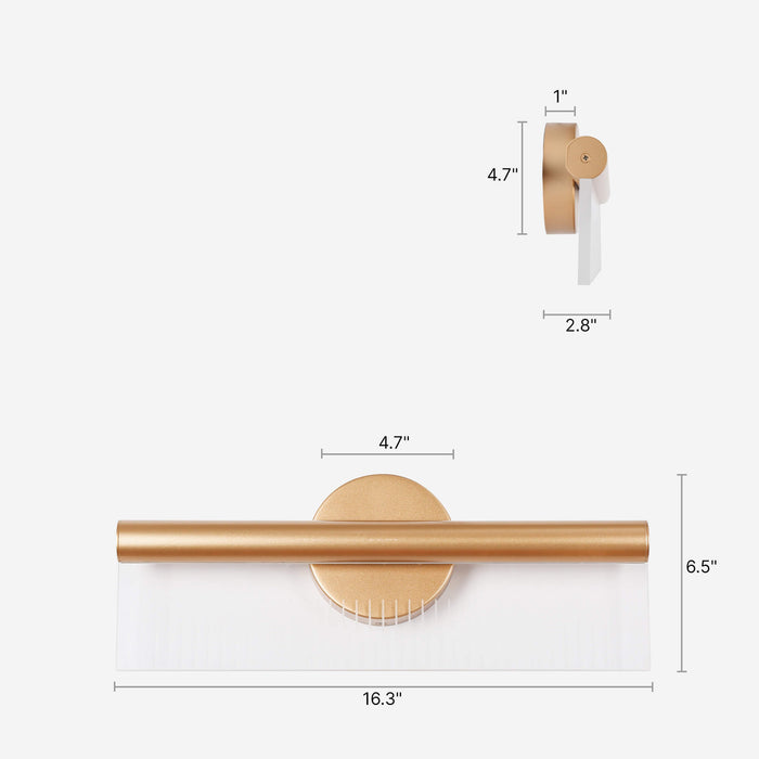 Calyro 1-Light LED Gold Vanity Light