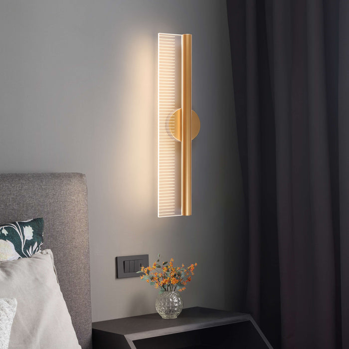 Calyro 1-Light LED Modern Gold Vanity Light