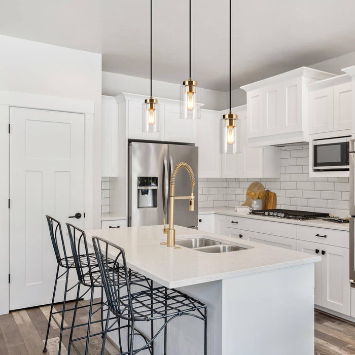 Hormos 1-Light Gold Pendant Lights