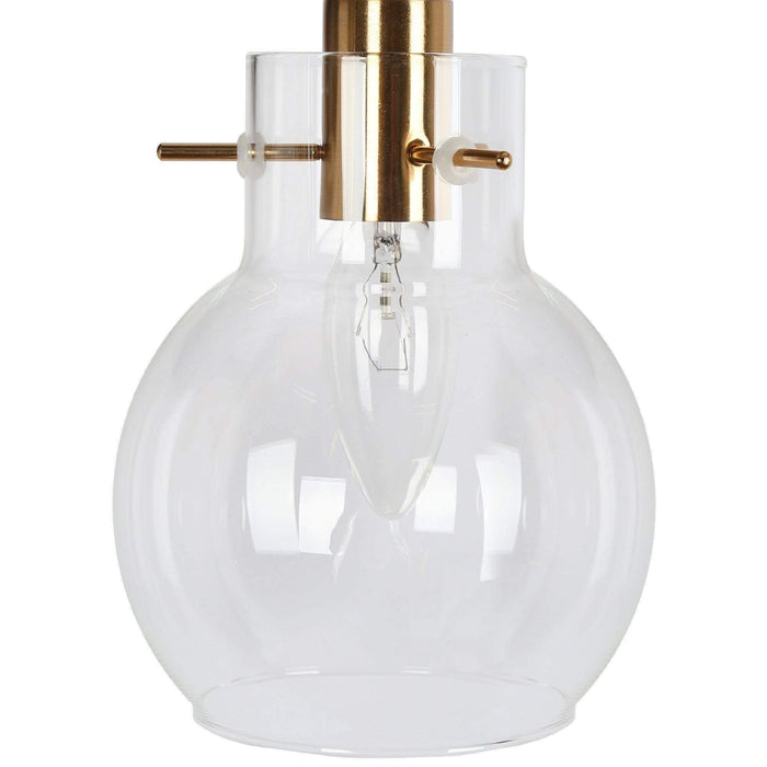 Augitis 4-Light Black and Brass Bathroom Vanity Light