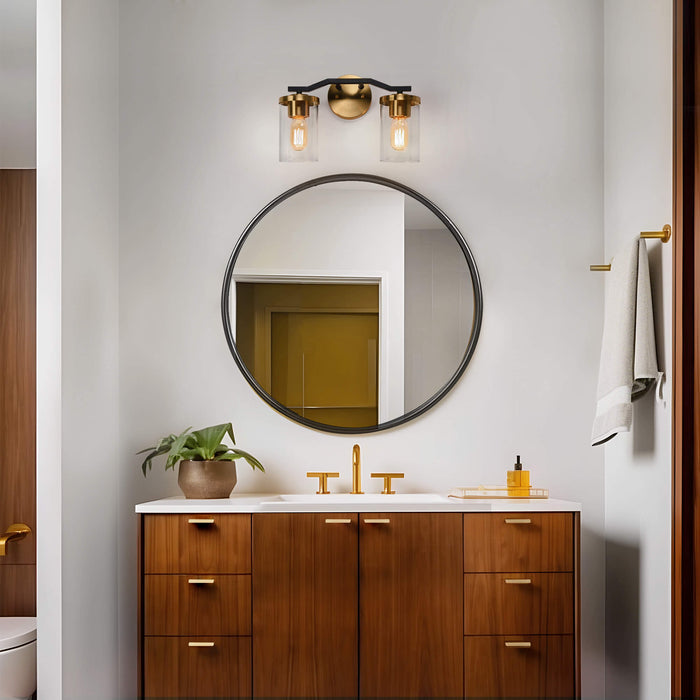 Carrony 2-Light Gold Bathroom Vanity Light