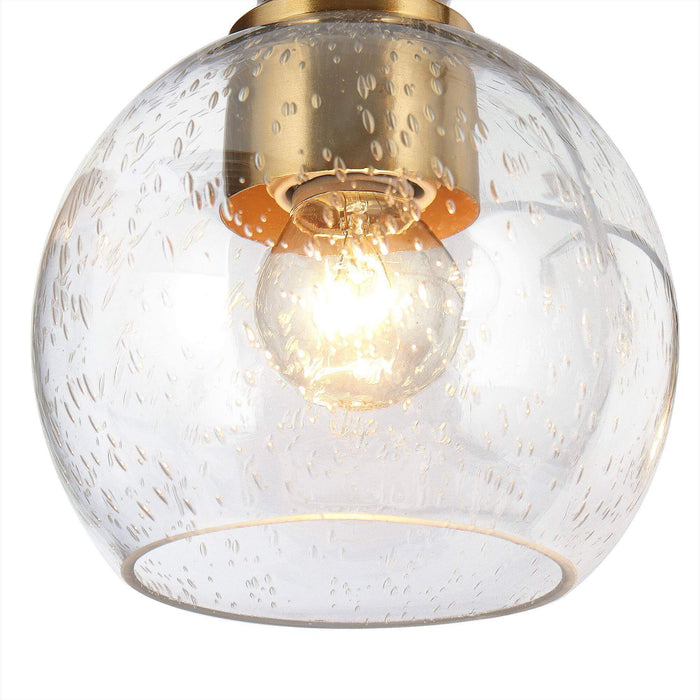 Amiry 3-Light Black and Brass Chandelier