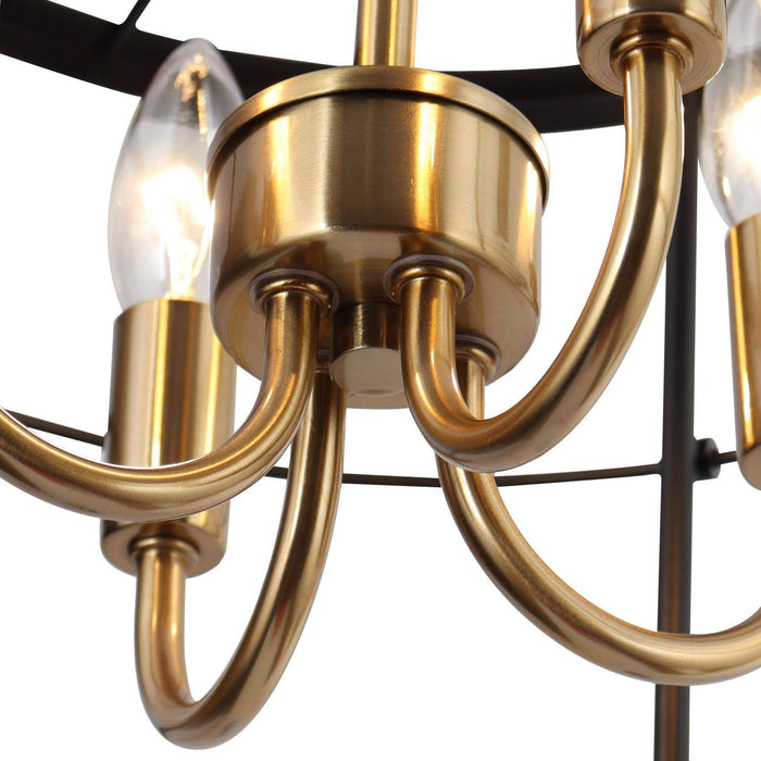 Whimra 4-Light Gold Semi-Flush Mount Light