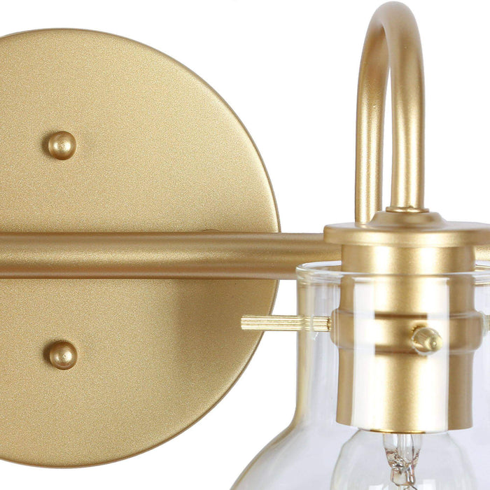 Pleiara 1-Light Gold Bathroom Vanity Lights