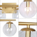 Kisiotlo 4-Light Gold Vanity Light