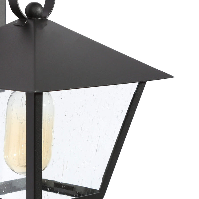 Nigara 1-Light Black Outdoor Wall Lights Set of 2