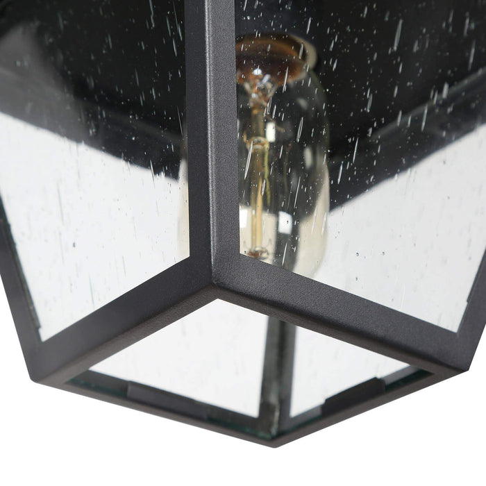 Nigara 1-Light Black Outdoor Pendant Light
