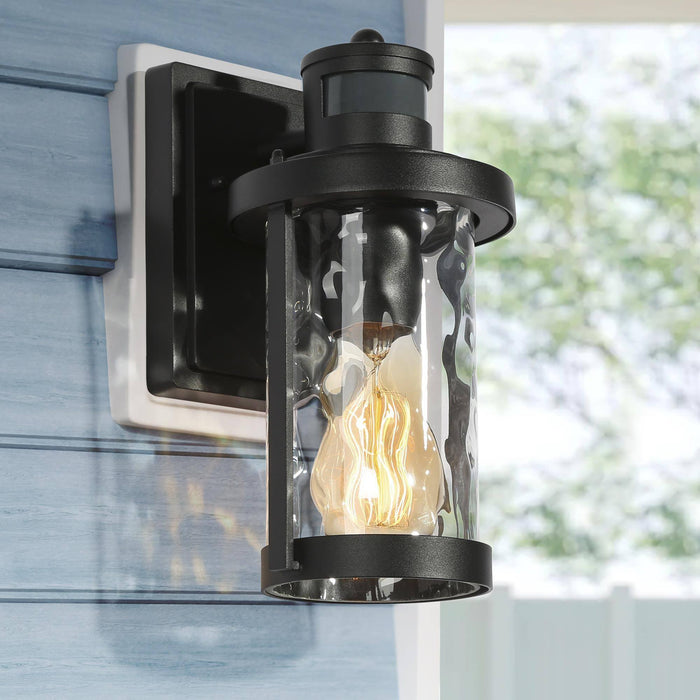 Zorlin 1-Light Transitional Black Outdoor Wall Lights
