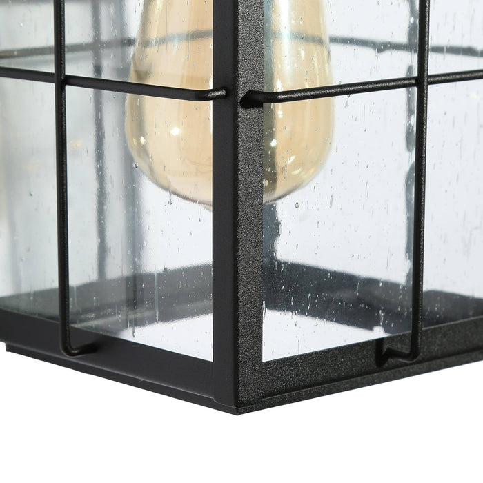 Biosera 1-Light Black Transitional Outdoor Wall Lights