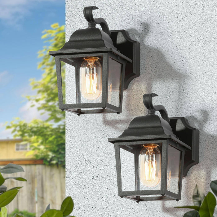 Skubia 1-Light Black Outdoor Wall Lights