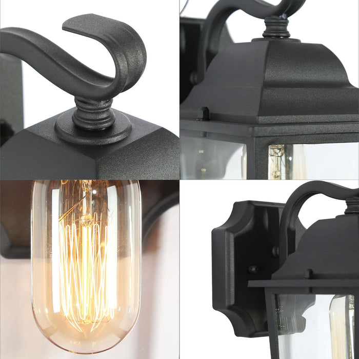 Skubia 1-Light Black Outdoor Wall Lights