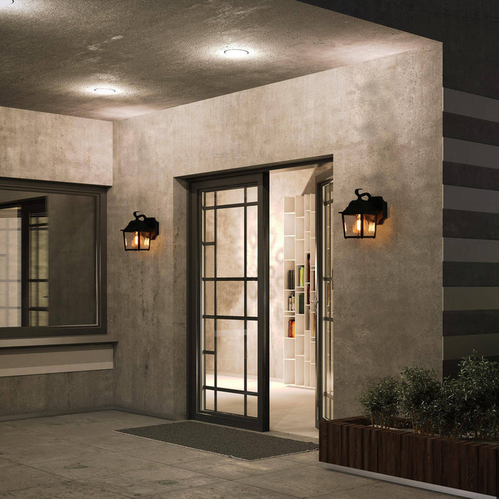 Skubia 1-Light Black Outdoor Wall Lights
