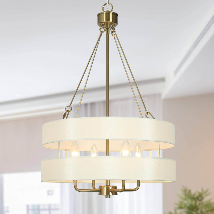 Fossa 4-Light Brass Chandelier