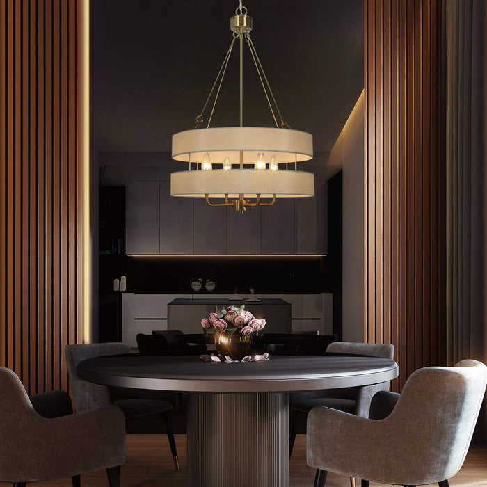 Fossa 4-Light Brass Chandelier