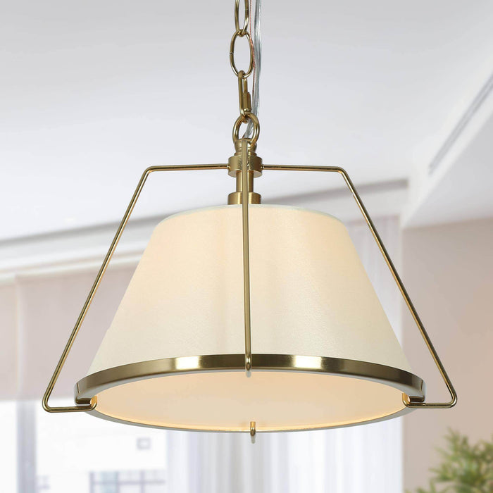 Fossa 1-Light Brass Pendant Light