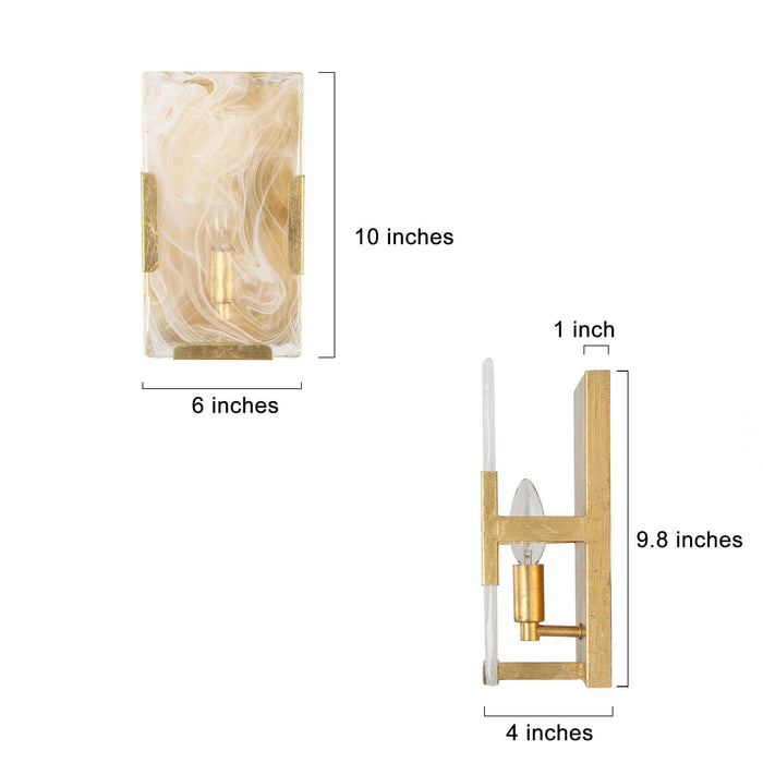 Chromia 1-Light Gold Wall Sconce