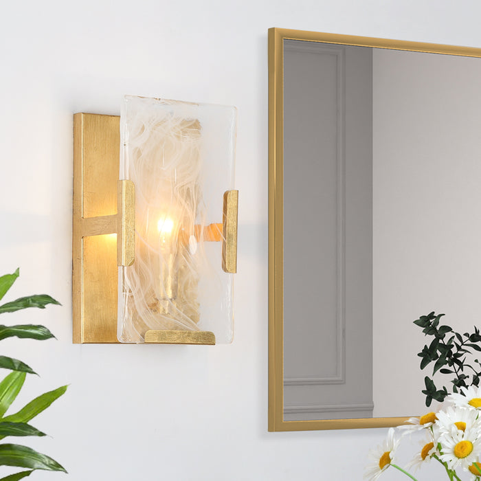 Chromia 1-Light Gold Wall Sconce