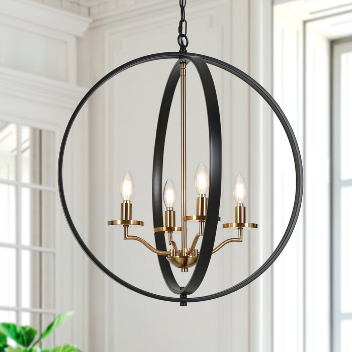 Gieoneo 4-Light Gold Chandeliers