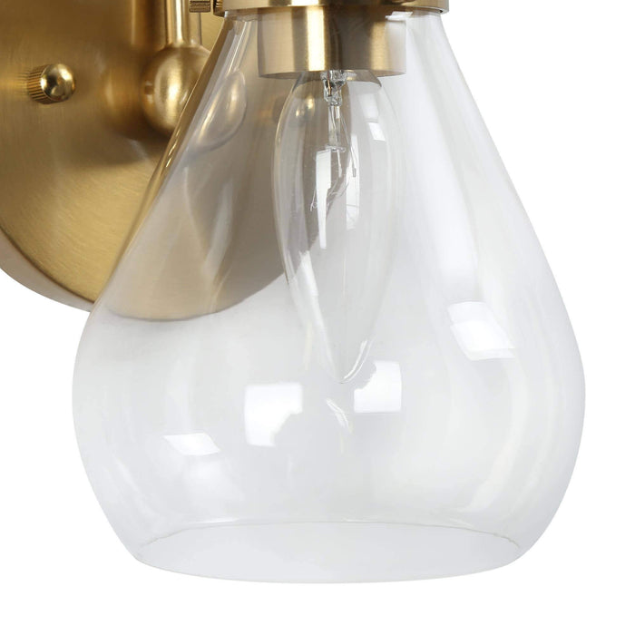 Thimbe 1-Light Brass Wall Sconce