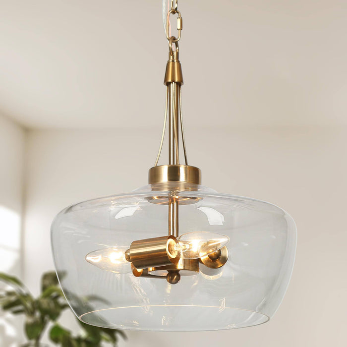 Dendria 3-Light Brass Chandelier