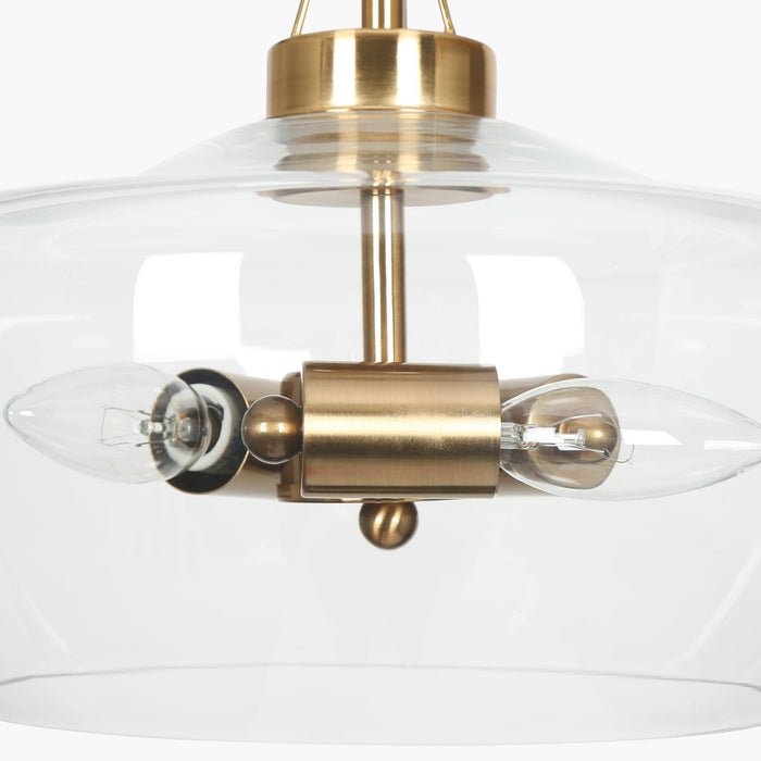 Dendria 3-Light Brass Chandelier