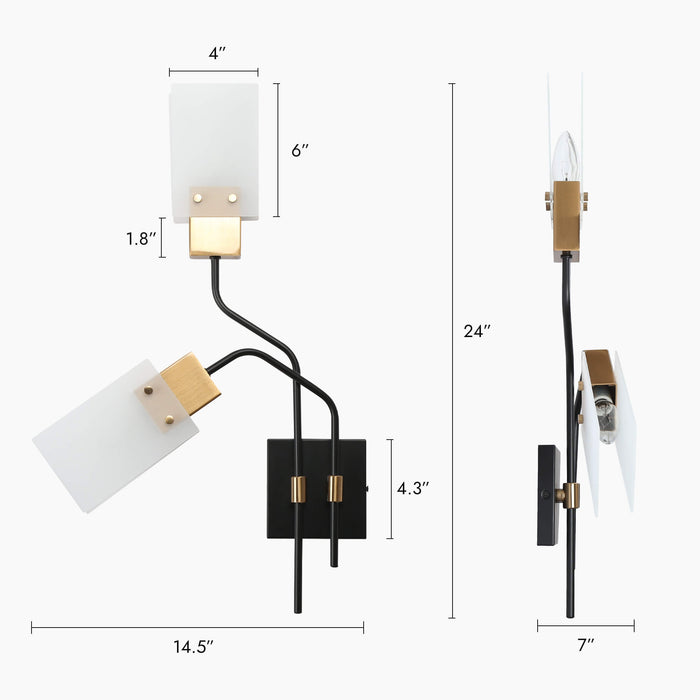 Lienara 2-Light Brass Wall Sconce