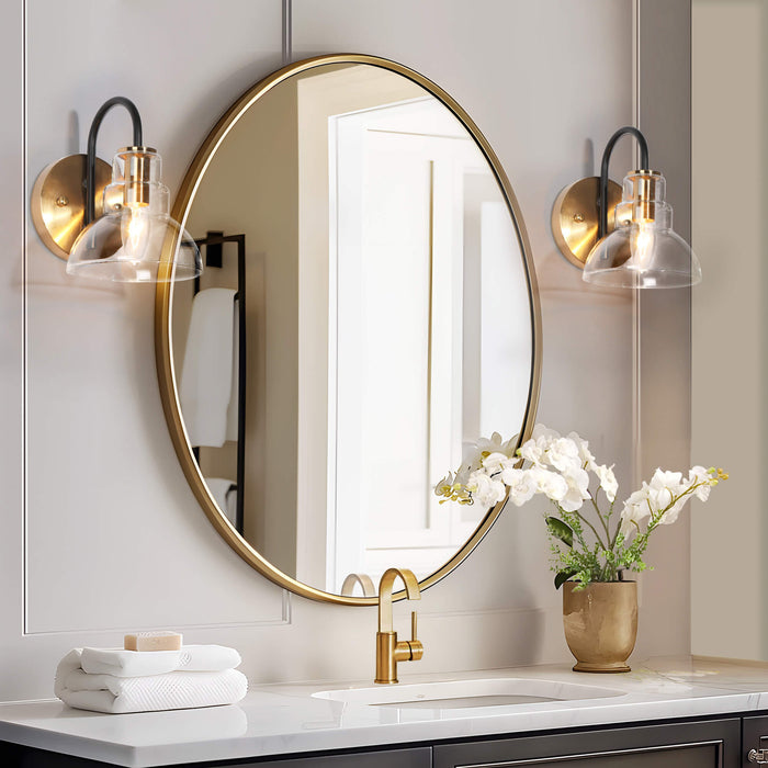 Saifra 1-Light Gold Wall Sconce