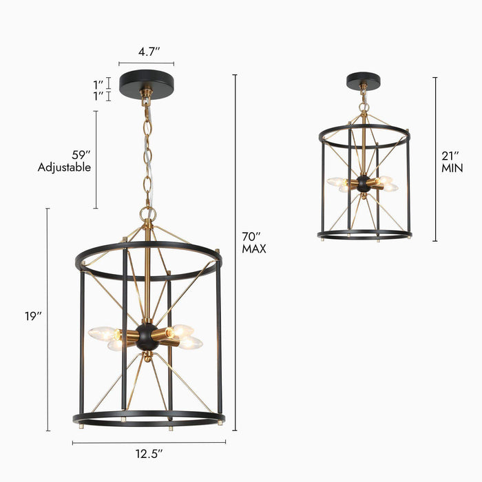 Nexorin 4-Light Chandelier