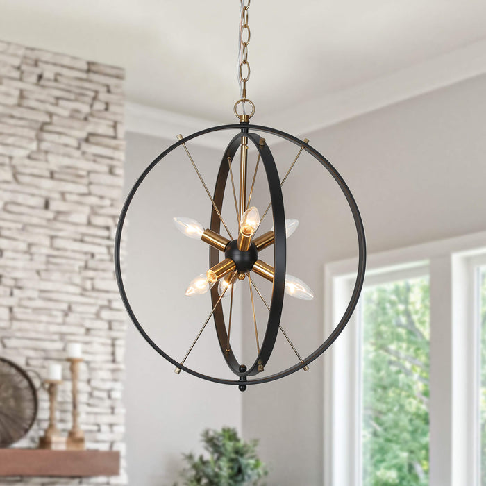 Nexorin 6-Light Globe Chandelier