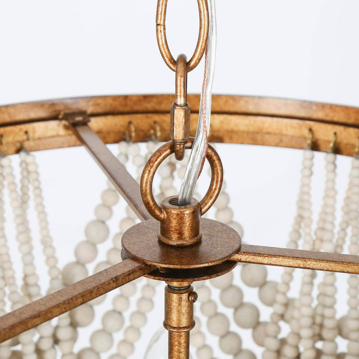 Amara 4-Light Gold Chandelier