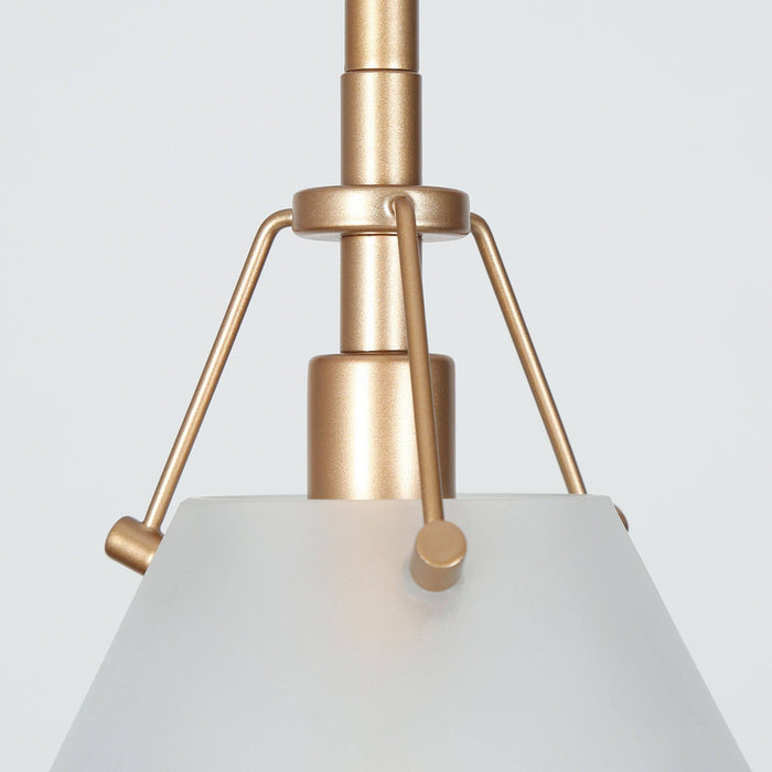 Dashira 1-Light White And Gold Pendant Lights