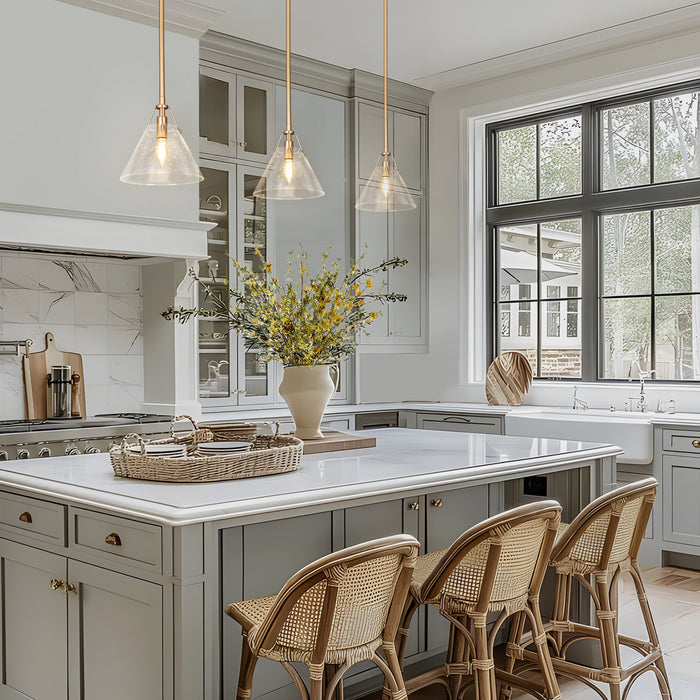 Dashira 1-Light Gold Pendant Lights