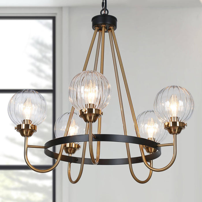 Arosia 5-Light Gold Chandeliers