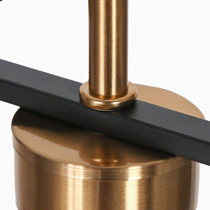 Arosia 6-Light Black and Brass Island Light