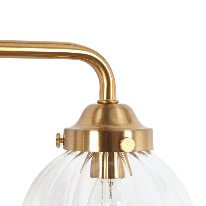 Arosia 4-Light Black and Brass Bathroom Vanity Light