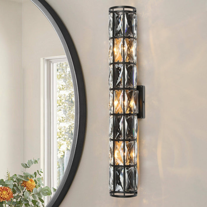 Chispa 3-Light Black Wall Sconce