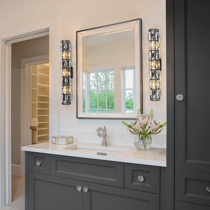 Chispa 3-Light Black Wall Sconce