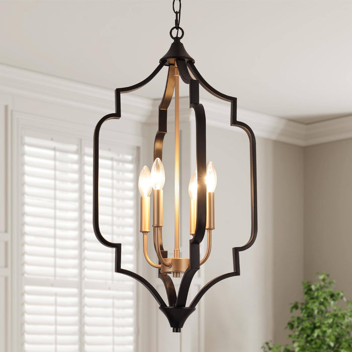 Bratica 4-Light Black Chandelier