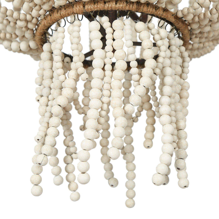Abajlen 4-Light White Chandelier
