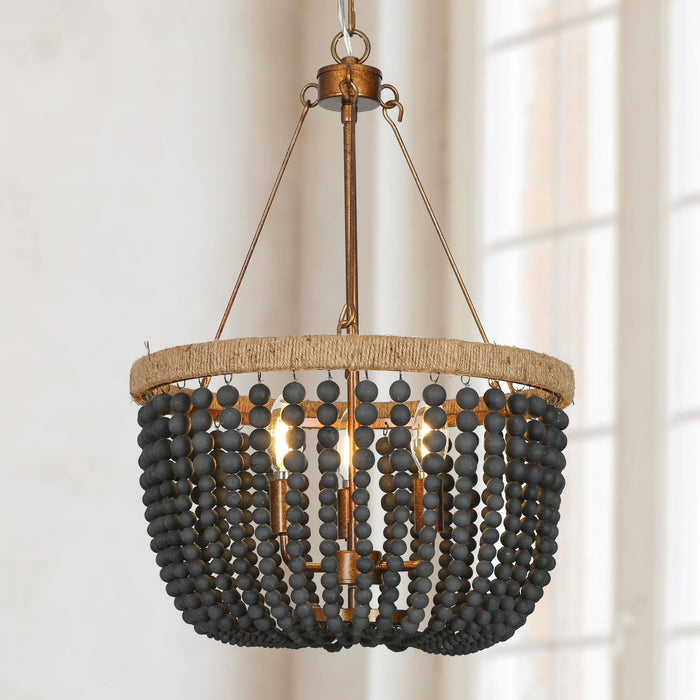 Syliris 3-Light Gold Chandelier