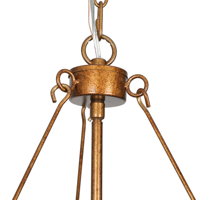 Syliris 3-Light Gold Chandelier