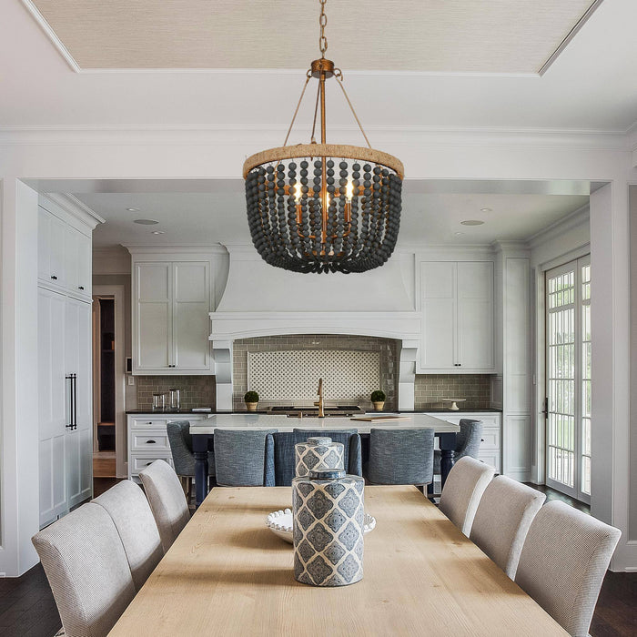 Syliris 3-Light Gold Chandelier