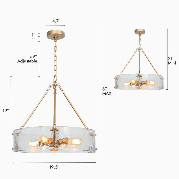 Sisyra 4-Light Gold Chandelier