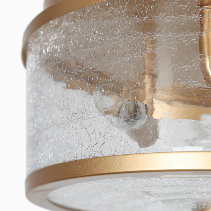 Emuint 3-Light Gold Flush Mount Light