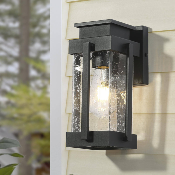 Velise 1-Light Black Outdoor Wall Lights