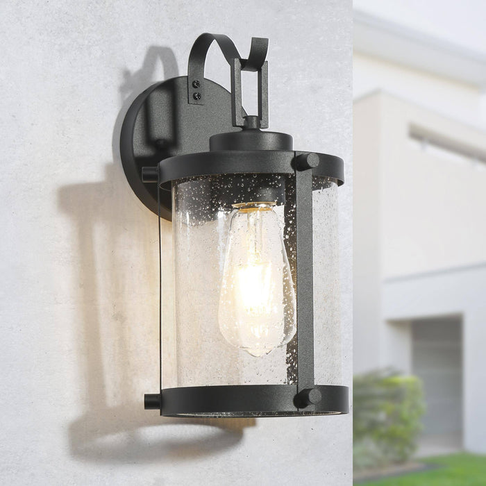 Jazzou 1-Light Black Outdoor Wall Lights