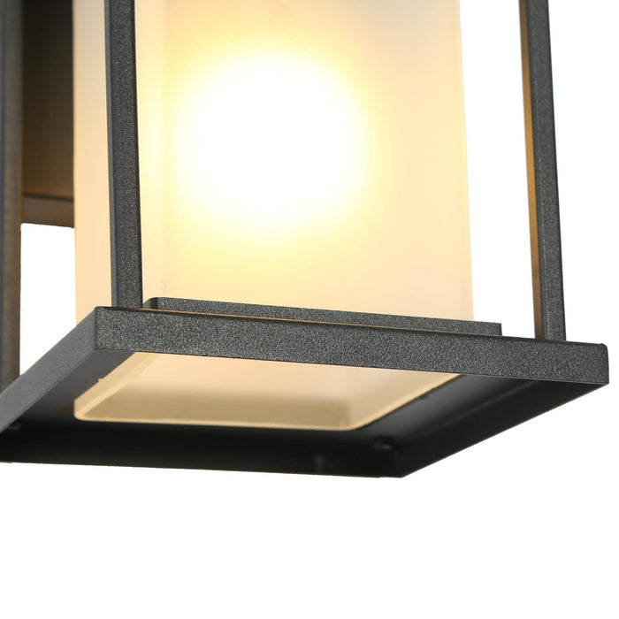Drelie 1-Light Black Outdoor Wall Light