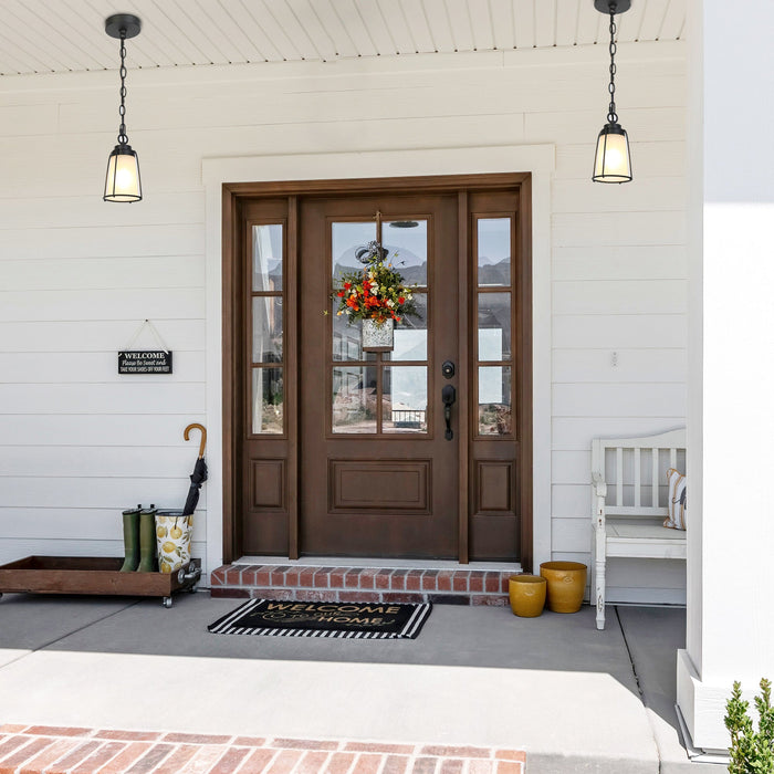 Veylira 1-Light Black Outdoor Pendant Lights