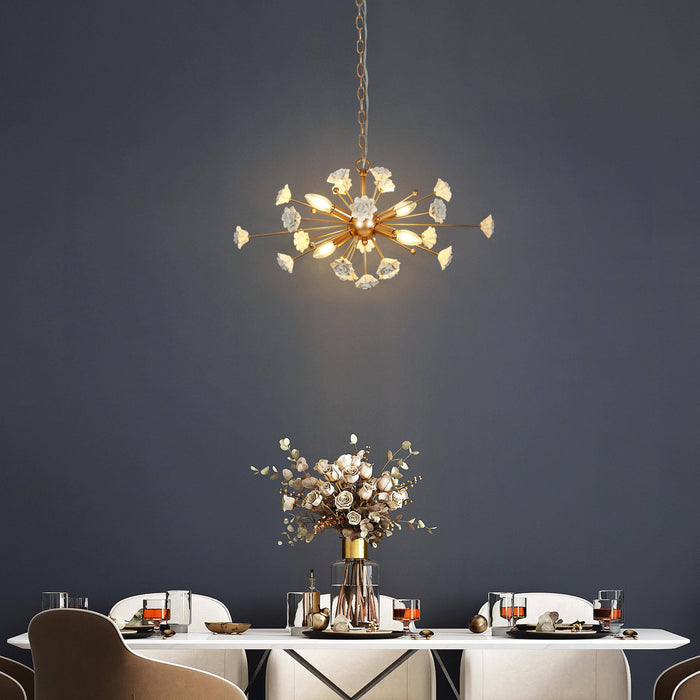 Arilen 4-Light Gold Ceramic Sputnik Chandeliers